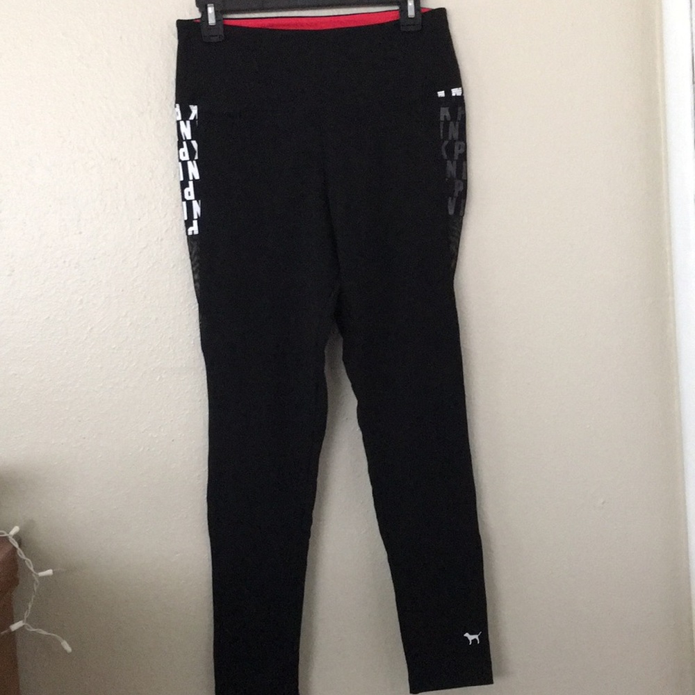 PINK black work out pants.